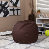 Flash Furniture Small Solid Brown Kids Bean Bag Chair DG-BEAN-SMALL-SOLID-BRN-GG